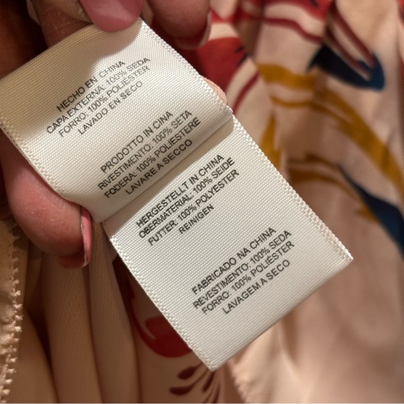 NWT Joie | 100% Silk Nour Pink Sky Floral Long Sleeve Peplum Mini Dress - Picture 11 of 12